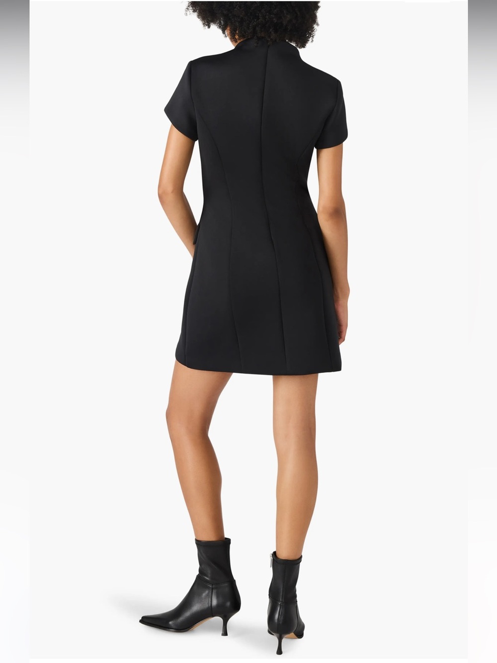 New Steve Madden Sz 6 Black Hayes Short Sleeve Fit & Flare Mini Dress Ret $79! - Picture 2 of 14
